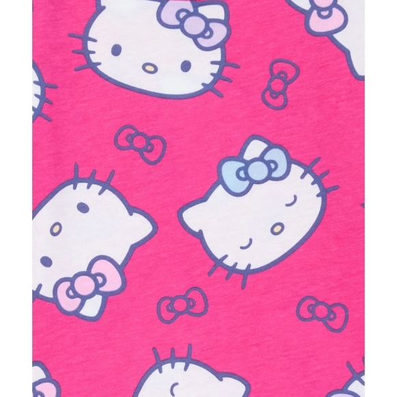 Hello Kitty Toddler Girls Print Drop Waist Dress with Long Sleeves 12m - Picture 2 of 3
